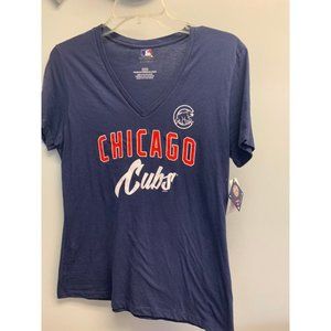 MLB Chicago Cubs T-Shirt Baseball women or juniors COMFY SMALL Navy Blue